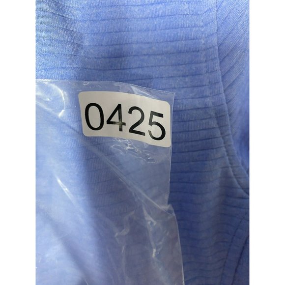 Pebble Beach Womens Jacket Full Zip Quilted Long Sleeve Size Small Ligth Blue - Picture 9 of 9